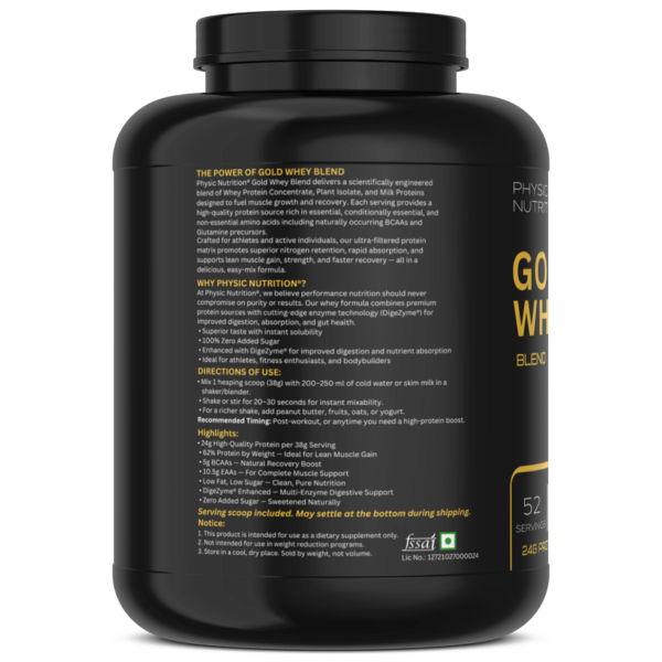Physic Nutrition 100% Gold Whey Protein Concentrate