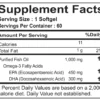 Physic Nutrition Omega nutritional content