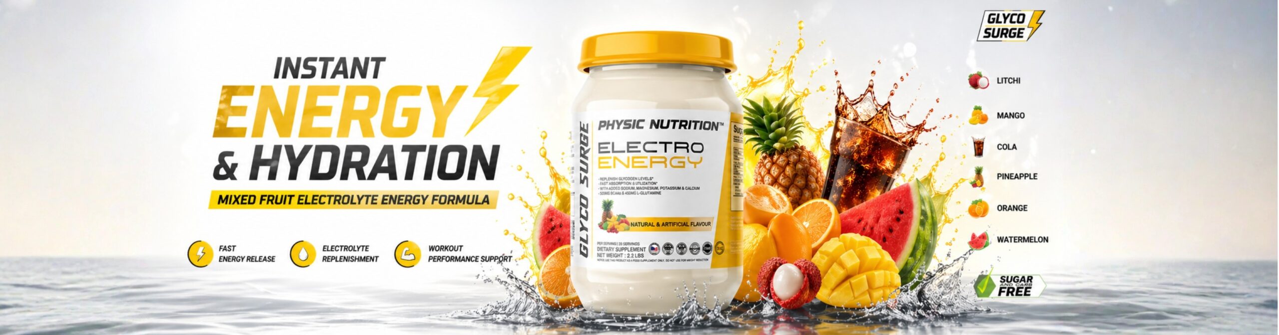 Physic Nutrition Electro energy banner